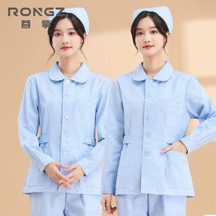 护士服夏季短袖薄款长袖女夏分体，套装蓝色冬短款医护工作制服大码