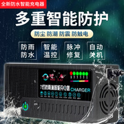 防水自动断电智能电动车电瓶充电器48v12ah60v20a72v爱玛，三轮