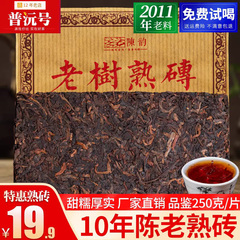 十年陈250g 片云南普洱茶砖砖茶