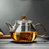 玻璃茶壶耐高温加厚茶水分离家用烧水壶花茶小泡茶壶功夫茶具套装