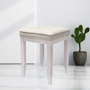 梳妆凳纯实木现代简约餐椅日式网红田园ins北欧家用软包化妆凳