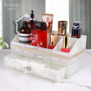 简约大号欧式化妆品收纳盒，韩国公主梳妆盒桌面，抽屉置物架整理盒