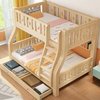 实木上下床双层床两层高低床双人，床上下铺木床，组合床儿童床子母床