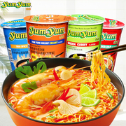 泰国进口yumyum养养牌，冬阴功面酸辣虾，味浓汤杯面青咖喱速食方便面
