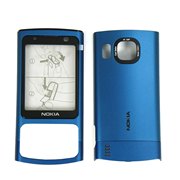 诺基亚nokia6700s手机外壳含前壳，镜面天线盖后盖蓝色