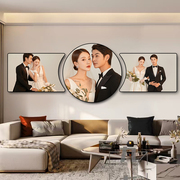 定制婚纱照放大挂墙洗照片水晶相框冲印组合创意结婚照带相片制作