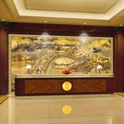定制中式清明上河图壁画电视背景墙壁纸客厅古典大气大型立体