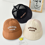 宝宝帽子夏季薄款防晒帽可调节男女童，遮阳帽薄款鸭舌帽男童渔夫帽