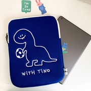 韩国ins小众恐龙13寸笔记本电脑内胆包ipadpro11寸收纳平板保护包