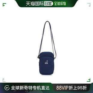 韩国直邮kangol包包，keeper时尚斜跨包qe0002深蓝色