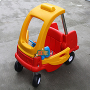 儿童塑料玩具车幼儿脚力，车四轮学步车小房车，扭扭车双人消防车