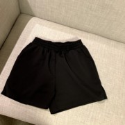 荒荒家复活基础黑色短裤2023高腰直筒宽松薄款热裤小众设计感女夏