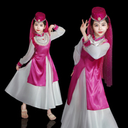 回族服装儿童演出服少数民族服装女童新疆舞蹈演出服六一儿童
