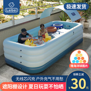 充气游泳池儿童家用婴儿游泳桶，宝宝小孩折叠户外家庭，充气水池大型