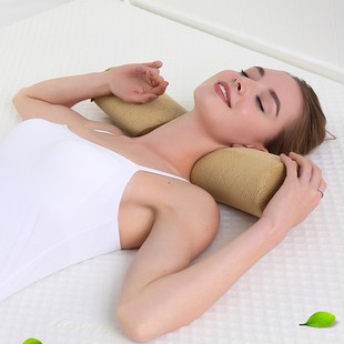 亚马逊圆柱枕护颈椎枕头圆枕圆形糖果枕护颈枕颈枕记忆枕头