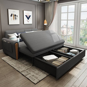 多功能可折叠简约懒人沙发床，小户型客厅双人，坐卧两用科技布可储物