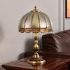 美式台灯 床头灯卧室高级感纯铜欧式客厅主卧床头柜 全铜复古台灯