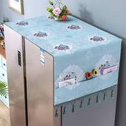 布艺蕾丝冰箱盖布冰箱罩单开门双开门冰箱 洗衣机 微波炉万能盖巾