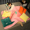 卡通水果草莓菠萝公仔毛绒玩具，抱枕两用被折叠空调，被靠垫夏凉被