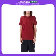 欧洲直邮commedesgarçonsshirt男士深红色棉质短袖t恤