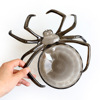 骷髅蜘蛛糖果盘万圣节装饰品塑料蜘蛛节日派对用品