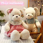 可爱情侣泰迪熊公仔抱抱熊婚庆，新婚礼物压床结婚熊娃娃(熊娃娃)一对礼物女