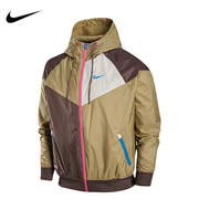 Nike/耐克男款梭织防风拼接外套春款运动连帽夹克FJ7680-004