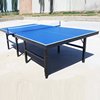 跨境可折叠比赛乒乓球桌，不带轮移动乒乓球室内标准乒乓球桌