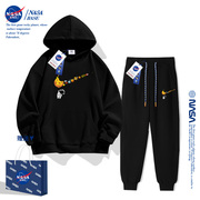 NASA儿童卫衣套装男童春秋款2024中大童帅酷休闲运动服两件套