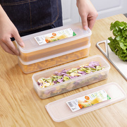 日本进口inomata面条收纳盒食品级保鲜盒冰箱专用食物盒整理神器