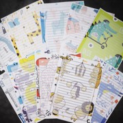日韩创意可爱卡通信封信纸表白情书套装儿童节信笺可定制