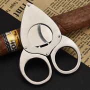 刻字定制维克斯便携式蝙蝠型雪茄剪双刃不锈钢手握式雪茄配件工具
