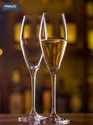 欧式一体成型香槟酒杯起泡酒杯，甜酒杯高脚酒杯，水晶玻璃红酒杯酒具
