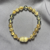 天然金发晶貔貅黄水晶手链女金发晶绿幽灵转运珠手串饰品生日礼物