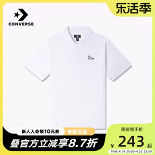 Converse匡威男款T恤2024年夏时尚休闲短袖POLO10024739-A01