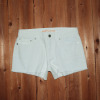 白色牛仔短裤女夏季做旧热裤，中腰大码纯棉，毛边性感时尚百外贸m家