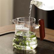 绿茶泡茶器玻璃月牙过滤沏茶泡茶壶耐高温茶水分离泡绿茶专用茶具