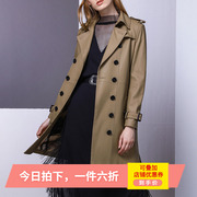 海宁时尚秋季女装绵羊皮外套，修身中长款真皮皮，衣女时尚韩版