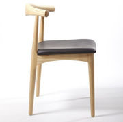 牛角椅北欧实木餐椅子，家用简约时尚，书房椅家用椅咖啡厅靠背休闲椅