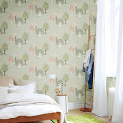 北欧风情现代简约美式墙纸壁纸 梦幻树林卧室客厅背景墙满铺墙纸