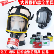 防毒面具喷漆化工甲醛氨气防护面罩，活性炭消防粉尘劳保防毒面罩