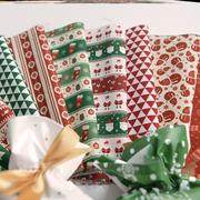 圣诞节ins风红绿色窗帘，桌布苏格兰格子元素裙子，圣诞布料英伦学院