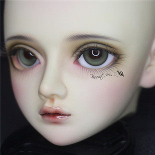 BJD娃娃眼珠1416mm棕绿色彩瞳1/3分1/46分12分复古豆沙绿玻璃眼睛