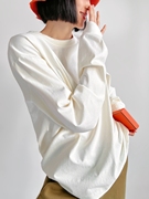 silian男女同款|加厚棉质长袖，t恤|蜡洗面料|酷帅风圆领长袖tee