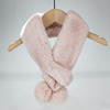 甜美韩版獭兔毛皮草围巾，女可爱水貂毛，球球围脖加厚冬季保暖脖套特