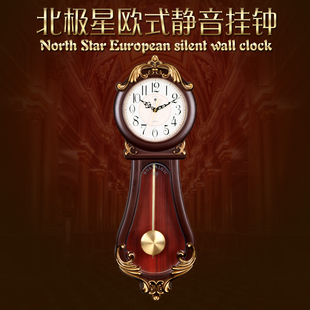北极星钟表挂钟客厅家用创意时尚欧式挂表新中式摆钟石英钟中国风