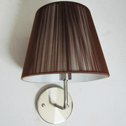 现代简约创意灯罩拉丝壁灯休闲走道客房床头卧室中式壁灯灯具