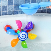 婴儿宝宝洗澡戏水风车转转乐男女孩浴缸儿童澡盆玩水花洒套装玩具