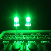 晶元芯片质保三年F5圆头交通绿LED灯珠5mm圆形超亮绿光