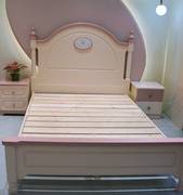 a12全实木儿童床1.351.5米粉色套房家具简约风，格网红公主床女孩